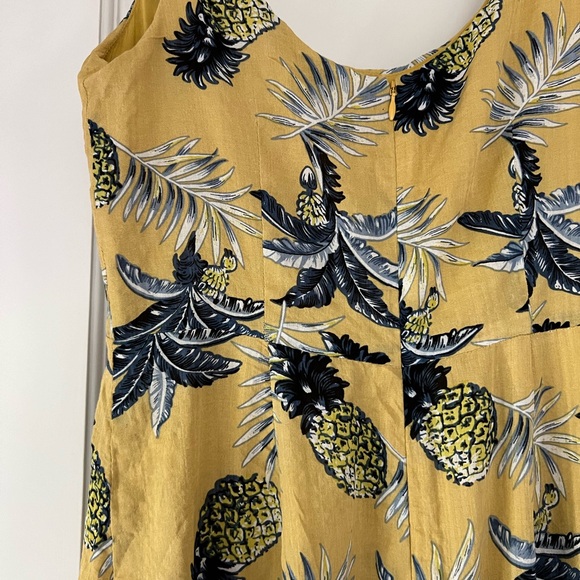 Majorelle Nikita Dress Yellow & Blue Tropical Print - Picture 6 of 9